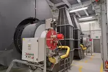 Gas-fired boiler plant construction project 