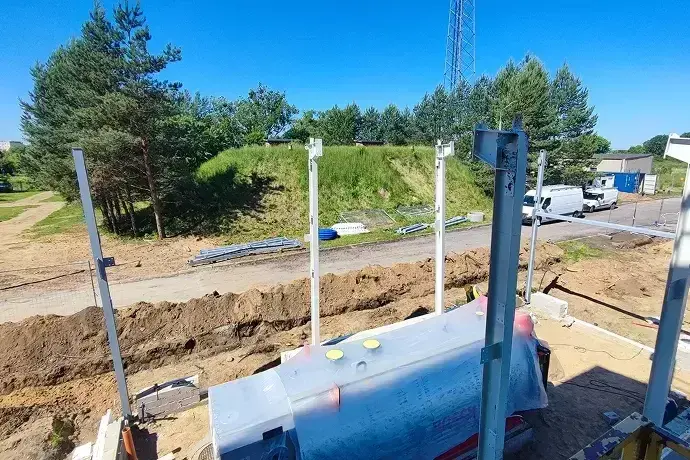 Gas boiler and cogeneration plant construction project (Lidzbark Warmiński)